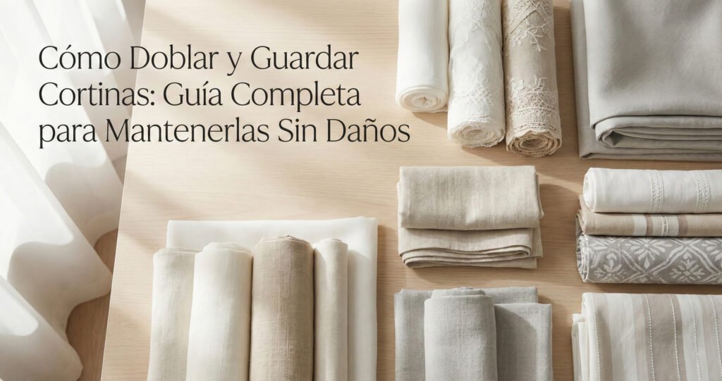 Cómo Doblar y Guardar Cortinas: Guía Completa para Mantenerlas Sin Daños