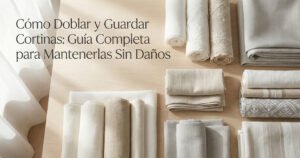 Cómo Doblar y Guardar Cortinas: Guía Completa para Mantenerlas Sin Daños