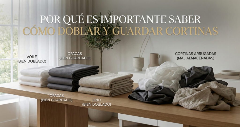Por Qué Es Importante Saber Cómo Doblar y Guardar Cortinas