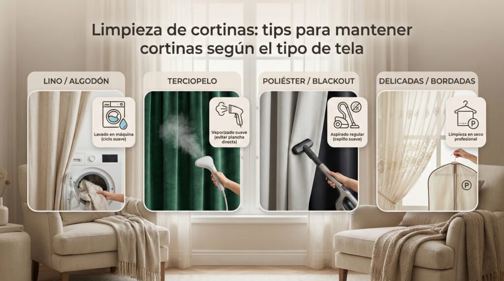 Cómo cuidar cortinas: Guía completa para mantenerlas como nuevas