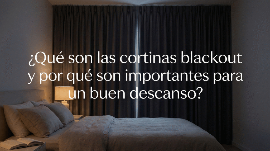 ¿Qué son las cortinas blackout y por qué son importantes para un buen descanso?