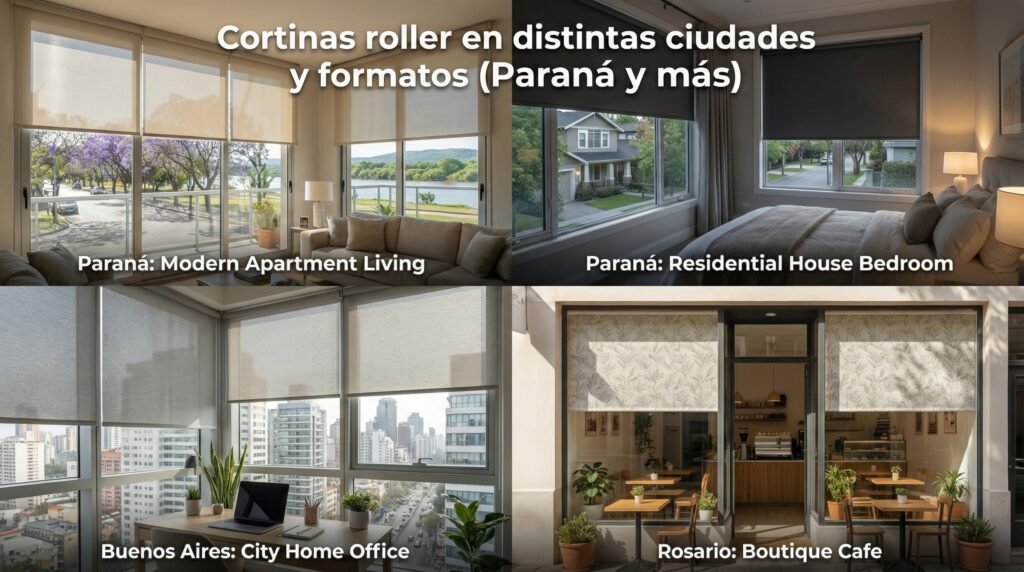 Cortina sunscreen vs blackout para tu espacio ideal