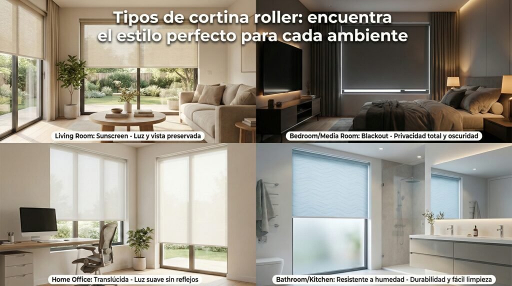 Cortinas Roller ventajas, estilos y mantenimiento
