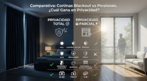 Comparativa: Cortinas Blackout vs Persianas, ¿Cuál Gana en Privacidad?