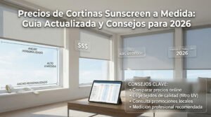 Precios de Cortinas Sunscreen a Medida: Guía Actualizada y Consejos para 2026